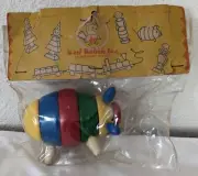 Vintage Sealed Red Robin wood Pig take-a-part toy