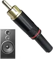 Speaker Plug - Speaker Connector Plug | Male Plug, Screw Terminal Connector, Video Connector Adapter for Speaker, Audio Equipment, and Video Equipment