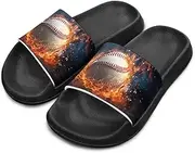 [Chririnla] Novelty Patten Kids Cloud Slides Sandals Sports Ball Indoor House Slippers Tractor Print Shower Shoes for Boys Girls Comfort Footbed Slipper Open Toe Outdoor Sandal