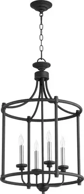 Quorum International 6922-4 4 Light 18"W Pendant - Noir