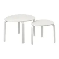 在飛比找IKEA優惠-IKEA 子母桌 2件組, 染白色