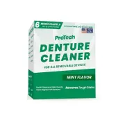 ProTech Denture Cleaner | 180 Cleanings (22 Pack/6 Month Supply) | For Clear And