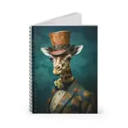 Animal Portrait Spiral Notebook: Victorian Giraffe Journal