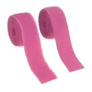 Sew on Hook and Loop Tape, 1 Inch Nylon Fastener Strips 1 Yards (Rose Red)
