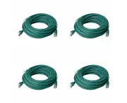 4x 8Ware 20m Cat6a UTP Snagless Ethernet Cable LAN RJ45 Network Connector Green