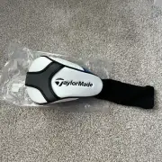 NEW TaylorMade Golf Club Driver Wood Blue White Headcover Head Cover Universal