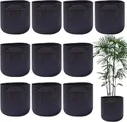 Plant Grow Bags, Planting Bags with Handles, Reusable Container Pouches for Vegetable Potato Fruit Tomato Growing Gardening