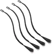 PACKOVE 4Pcs Braid Hair Extensions Clip In Braided Ponytail Extensions for Stylish Updos Easy to Install Versatile Hair Styling for Women for Everyday and Special Occasions