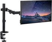 Rantuia Monitor Mount Monitor arm Dual Monitor arm Monitor arms Monitor Stand Monitor arms, max Weight 32",Universal Compatibility, Horizontal and Vertical Adjustment Black