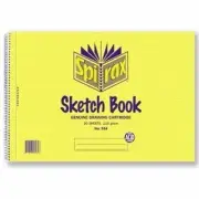 5x Spirax 534 A4 Sketch Book 20 Leaf 40 Page Drawing Cartidge Side Opening