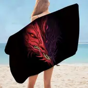 Scary Dragon Microfiber Beach Towel