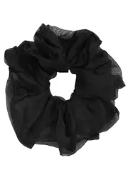 Valet Studio Paree Organza Scrunchie - Black ONE SIZE