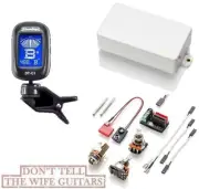 EMG 85 WHITE ACTIVE SOLDERLESS HUMBUCKER PICKUP SHORT SHAFT POTS & WIRES (TUNER)