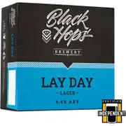 Black Hops Lay Day Lager Can 375mL