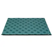 Lexi & Me Kennel/Crate Dog Mat Green Wave Large/X-Large - Large/Extra Large / Green