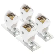 4 Pcs Pullax Lock Set Roman Shade Cord Pulley Metal and Polyester