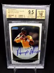 ALEN HANSON RC 2013 BOWMAN PROSPECTS ROOKIE AUTO CARD GEM MINT BGS 10-PIRATES RC