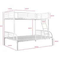 在飛比找蝦皮購物優惠-🏭工廠直送🏭子母雙層鐵床白、黑、5尺鐵床3GM-154-1-