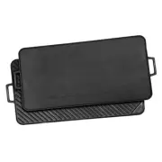 Bayou Reversible Seasoned Cast Iron Griddle Grill Pan w/ 28" by 14" Cooking Area