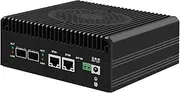 HUNSN Firewall Appliance, Mini PC, OPNsense, VPN, Router PC, I3 N305, RJ63, 2 x 226-V LAN, 2 x SFP+, 2 x HDMI, TF, Type-C, Phoenix Terminal, 0 RAM, 0 Storage, Barebone No System