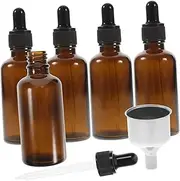 FRCOLOR Glass Dropper Bottles Set Pcs Essential Oil Bottles Funnels for Travel