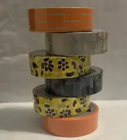 LOT of 6-3M Scotch Expressions Decorative Washi Tape Mix Of Prints 10.6 YD Set#9