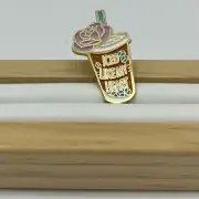 ☕❄️ "Iced Like My Heart" Iced Coffee Cup Enamel Pin