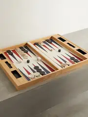 [Loro Piana] Loro Piana - Wood Backgammon Set - Beige - One size One size Neutrals