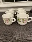 NEW CORELLE DELICATE ARRAY COFFEE CUPS SET OF 6 RETIRED PATTERN