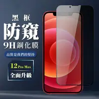 在飛比找momo購物網優惠-【滿板防窺】IPhone 12 PRO MAX 保護貼 全覆