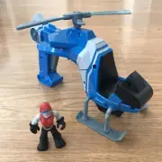 Playskool Heroes Jurassic World Dino Tracker Copter Vehicle + Pilot Figure