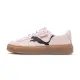 【PUMA】Suede Platform Cutout 女鞋 粉黑色 麂皮 大LOGO 微厚底 休閒鞋 39723305