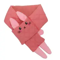 在飛比找momo購物網優惠-【lemonkid】卡通動物圍巾-粉色兔子(秋冬保暖造型圍巾