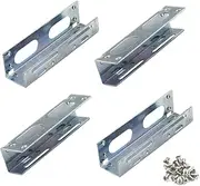 PHITUODA 3.5" to 5.25" Hard Drive Bay Metal Mounting Bracket Adapter for 5.25" Internal Bay Drive, HDD Drive Adapter -2 Pairs