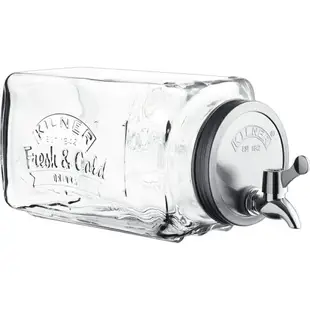 英國Kilner冷水壺家用帶龍頭玻璃涼水壺大容量冰箱可樂桶北歐輕奢