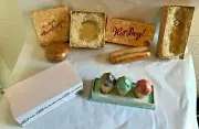 (3) Vintage MEM Castile Soap NIB Austria 1950's Hot Dog Hamburger & Ice Cream!
