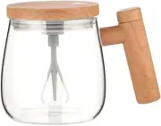 Electric Coffee Mixing Cup with Lid and Handle, Automatic Stirring Cup, 5.51X4.1