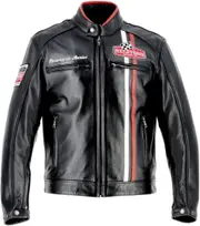 Helstons Jay Motul Edition Motorcycle Leather Jacket, black, Size 3XL for Men