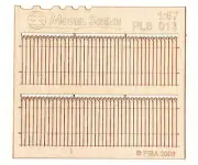 Model Scene HO Scale 1/87 Decorative European Wooden Fence Type 13