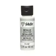 FolkArt Metallic Acrylic Paint 2oz - Pearl White*