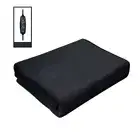 Black Heating Throw Blanket Warm Throw Blankets Portable Blanket Heated Fuzzy UK