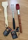 Mr. BarBQ Safe Natural Wood Scraper Barbeque BBQ Built-In Bottle Opener 16" New