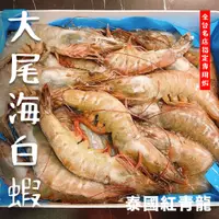 在飛比找蝦皮購物優惠-【鮮煮義美食街】泰國999藍盒頂級超大尾海白蝦 600克/盒