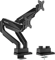 Humanmotion T9-2B Heavy-Duty Dual Monitor Arm | Hold up to 15kg/33lbs