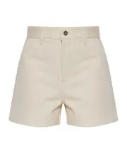 Jil Sander Logo Patch Denim Shorts 25,26,27 Nude