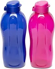 [Tupperware] 2 x Aquasafe 2 Litre Plastic Bottles with Flip Top