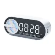 Portable Bluetooth Speaker with Digital Clock with Colorful Night Light1346