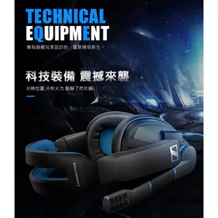 (全新福利品) Sennheiser 森海塞爾 GSP 300 電競耳機麥克風 頭戴密閉式