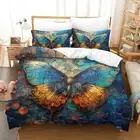 Home Textiles Fashion Butterfly Printed Quilt Cover Duvet Cover Set Girl 23