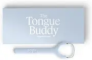 TheTongueBuddy™ Ergonomic Tongue Scraper - Hygienic Tongue Cleaner for Oral Hygiene & Fresh Breath Solution - Medical-Grade Stainless Steel Tongue Scrapers for Adults (Columbia Blue)